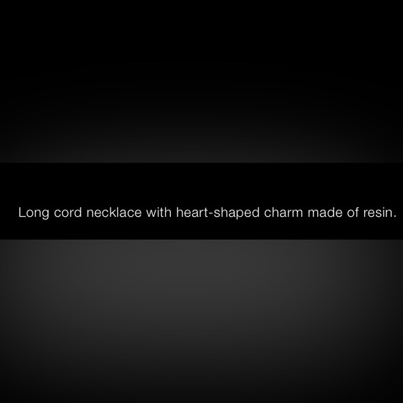 ❤️❤️Zara Heart Resin Necklace❤️❤️ - Picture 6 of 6